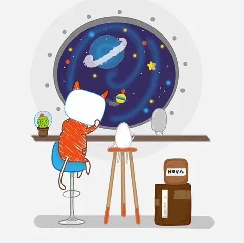 look at space